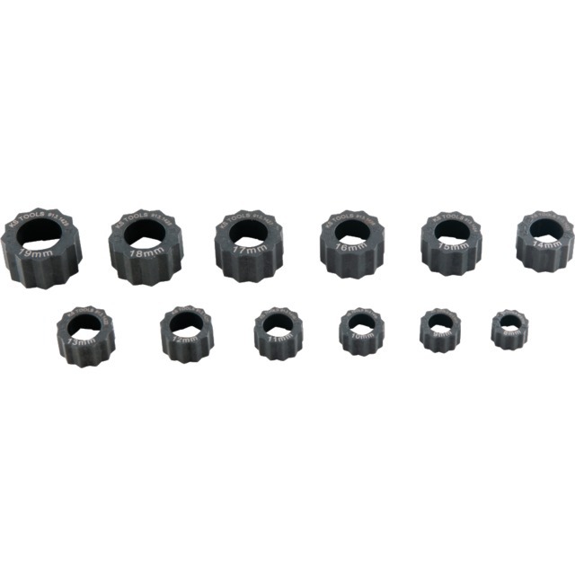 Bagues D'extraction pour Ecrous Abimes 8 A 19 MM 12 Pieces référence fournisseur KS9131415